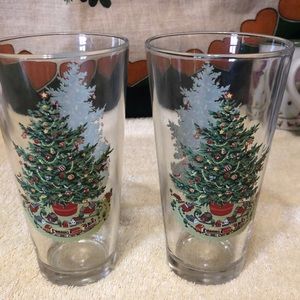 Highball Glasses Set Of 2 Tall Drinking Glasses 18oz 6.75x3.75”
